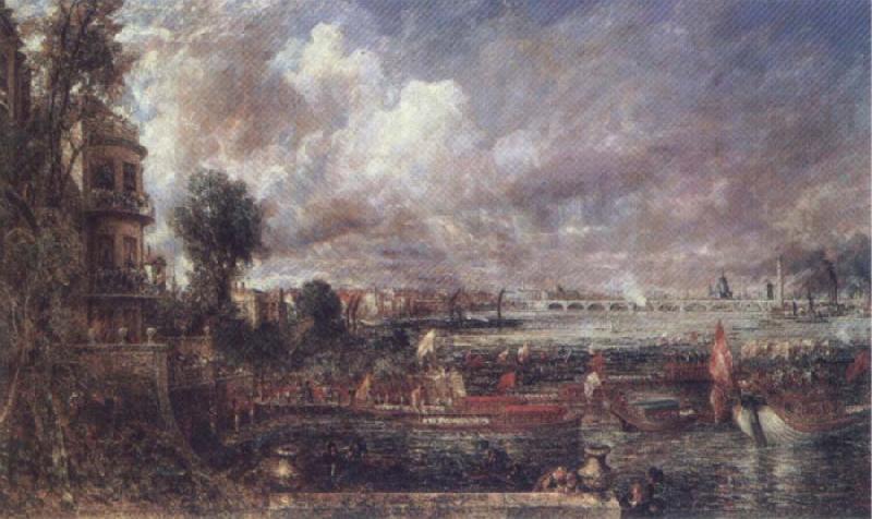 John Constable The Opening of Wateloo Bridge